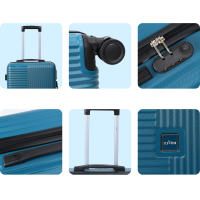 S7 STAR LG61752-LG61757 Juego Equipaje ABS de Viaje, Maleta Dura Color Puro Asa Telescópica, Cabina Set 3 Expandible de Moda 4 Ruedas Giratorias Multidireccionales 360°, Maleta Trolley  Gran Capacidad 20+24+28in - details 3