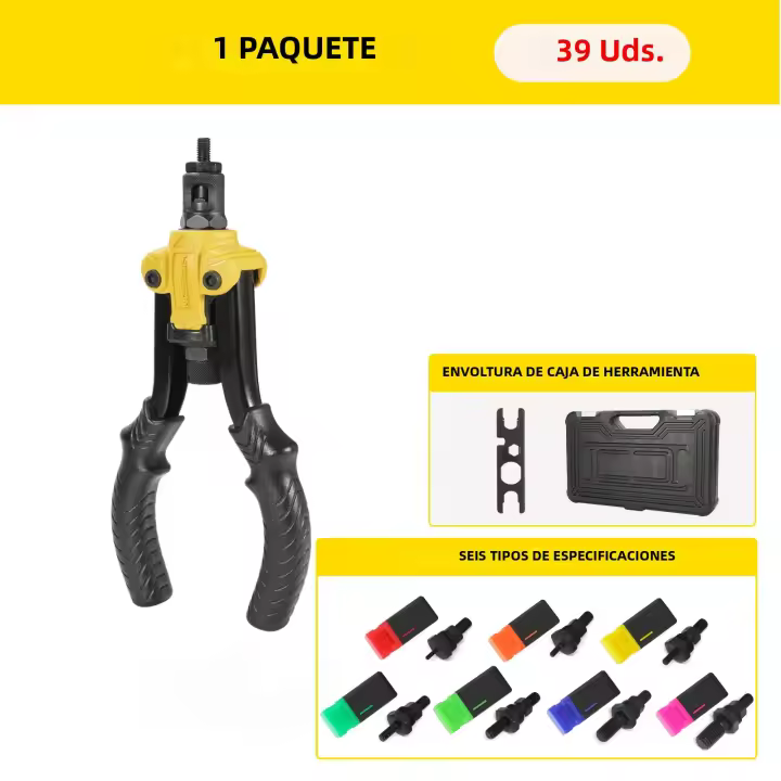 HIFESON Herramienta De Rivetado Manual Para Autos Nuts De Ranura M3/M4/M5/M6/M8/M10 Herramienta De Ranura De Tubo Para DIY En Casa - 1