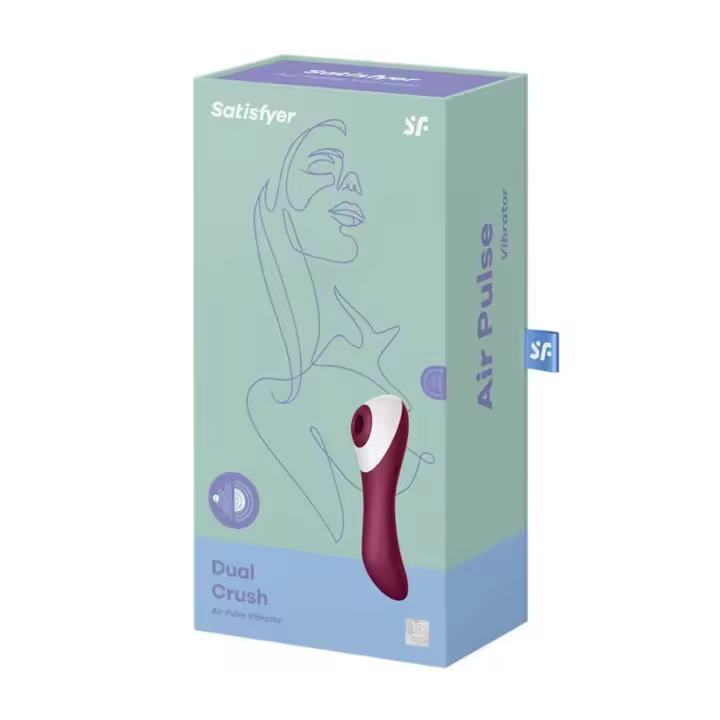 SATISFYER DUAL CRUSH VIBRADOR DE AIRE - 1