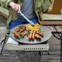 Sartén De Asado Al Aire Libre Antiadherente Para Barbacoa Y Camping Placa De Fritura Grill Pan Ecológica Para Estufa De Gas Y Inducción - details 4