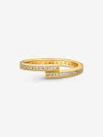 Pandora - Anillo superpuesto brilliant-Baño de Oro de 14K - details 0