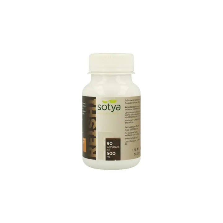 Sotya Reishi 500mg - Hongo Antioxidante Hepatoprotector y Cardiotónico - 90 Cápsulas Vegetales - 1