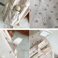 Mochila De Moda Yogodlns Para Mujer Floral Impermeable De Nylon Gran Capacidad Estudiante Escuela Viaje Para Adolescentes - details 16