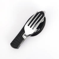 Juego De Utensilios De Camping Plegables - Cuchillo Fork Sartén Multi-Funcional Para Actividades Al Aire Libre Y Deportes Picnic Viaje - details 9