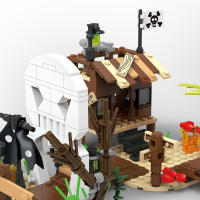 Kit De Construcción De Barco Pirata MOC Bloques De Construcción Creativos Regalos Para Adolescentes Y Adultos 578 Piezas - details 5