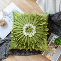 Funda de almohada cuadrada para el hogar, diseño de princesa con ventanal y margaritas pequeñas, funda de cojín para la mesita de noche - details 10
