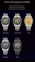 Reloj De Cuarzo Para Hombre VA VA VOOM Con Movimiento De Cuarzo Dial Hollowed out De 41mm Luminoso Dorado Luxuoso Reloj De Pulsera - details 10
