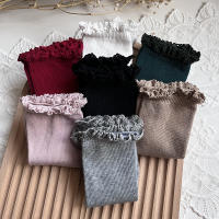 Calcetines Altos Para Bebés Niñas Invierno Otoño Algodón Lace Ruffle Suelto Princesa Navidad Tallas 0-5 Años Colores Variados - details 17