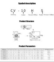 Válvula De Control Negativa Pneumática ACV CV-10 15 20 25 Generador De Vacío Ejector De Aire Para Sistemas De Prozni - details 0