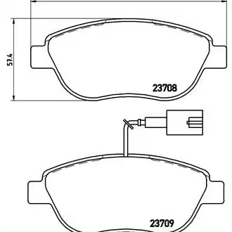 Juego de pastillas de freno P 23 137 BREMBO - 1