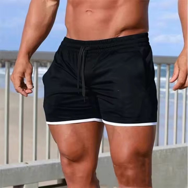 Shorts Deportivos De Verano Para Hombre ADÈD Malla Transpirable Pantalones De Playa Y Baloncesto Entrenamiento En Gimnasio Talla Verdadera Pantalones De Sudoración - 1