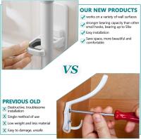 Broom & Mop Grippers Self Adhesive No Drilling Super Anti-Slip Broom and Dustpan Hanger Wall Mount Mops Rakes Holder 3 pcs - details 2