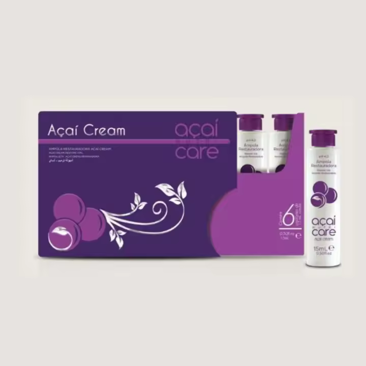 AMPOLLA REPARADORA AÇAÍ CREAM 6 UNIDADES BEOX - 1