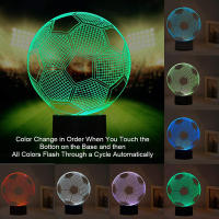 Luz Nocturna De Fútbol Para Niños Con Control Remoto 7 Colores Cambiantes Regalo De Cumpleaños Navidad San Valentín Para Hombres Y Mujeres Aficionados Al Deporte - details 3
