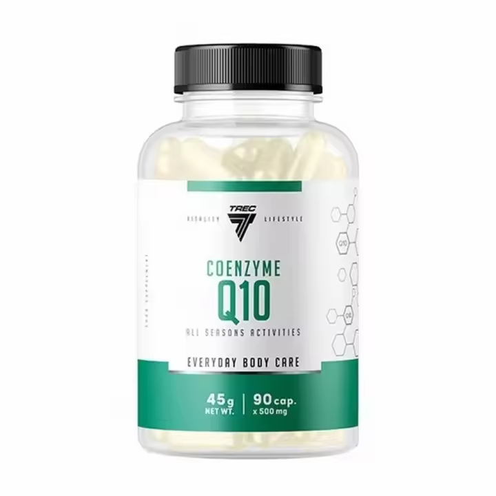 Coenzima Q10 | Cuidado Corporal Diario | 90 Cápsulas de 500mg | Apoyo Cardiovascular | Antioxidante Natural | Mejora de la Energía Celular | TREC NUTRITION - 1