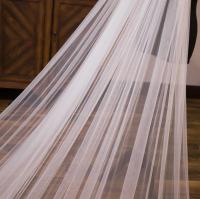 Velo De Novia Blanca De Ivoird 3x3 Metros Con Aplicaciones De Encaje Vestido De Novia De Encaje Nylon Acrílico Unido En Jiangsu China - details 9