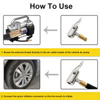1 Pcs Compresor De Neumáticos Portátil Inflable Con Conector Barb Para Reparación De Tubos De Aire Accesorio Para Coche - details 7