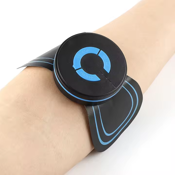 Equipo de Ejercicio: Mini masajeador eléctrico de Mano para Cuello y Espalda EMS, Parche de Masaje Cervical, Equipo de Ejercicio estimulante - 1