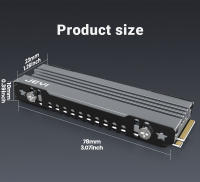 JEYI M.2 SSD Disipador De Calor En Aluminio Con Parche De Silicona Térmica Para PC / PS5 PCIE 2280 Icold-007 Accesorio De Enfriamiento Para SSD NVME NGFF - details 13