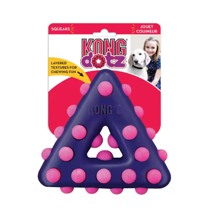 KONG DOTZ TRIANGLE MORDEDOR PARA PERROS TALLA L - 1