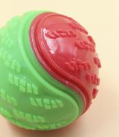 Juguete Interactivo Para Perros Bola De Masticable Y Limpieza De Dientes Resistente Al Mordisco Suave De TPR Juguete Squeaky Para Mascotas - details 5