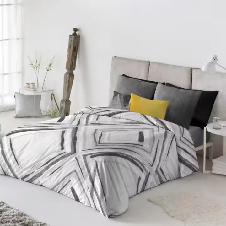 ANTILO TEXTIL FUNDA NÓRDICA GREIS Gris Juvenil Moderno Combinación Aire Informal Actual - 1