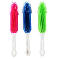 Cepillo De Baño Para Perros Y Gatos Con Manija Larga Suave Cepillo De Masaje Para Peluquería De Mascotas Adecuado Para Pupusas Accesorios De Limpieza - details 5