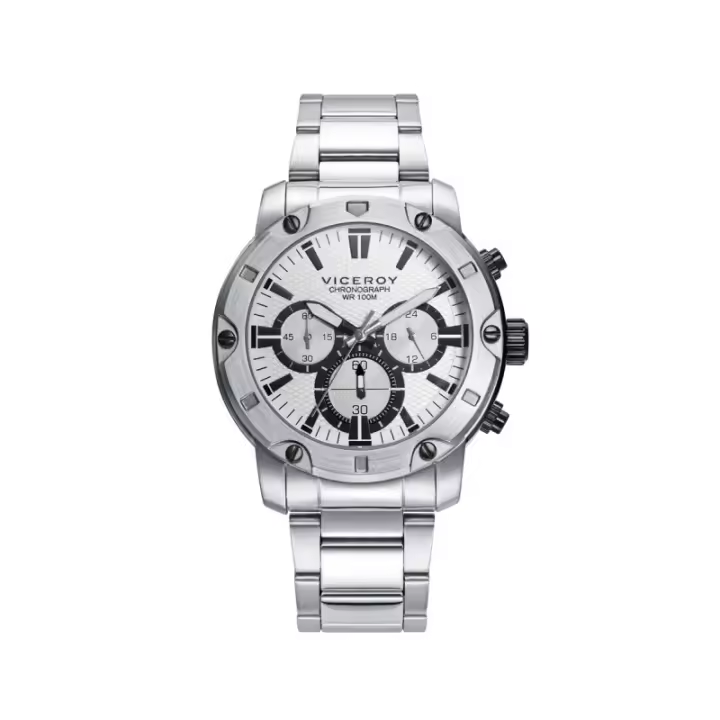 Reloj Viceroy Hombre Acero Cronometro 401275-87 - 1