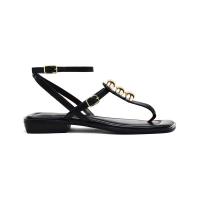 Sandalias planas de Mujer GIOSEPPO 74086 NEGRO ESCLAVA NEGRO ADORNO METAL 35950 25V - details 3