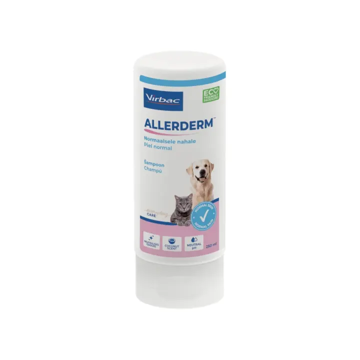 VIRBAC - Allerderm (250 ml) - Champú para Piel Normal de Perros y Gatos - 1