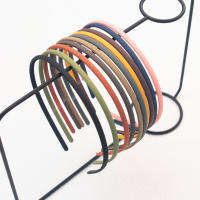 Diadema De Moda Con Borde Pulido Para Mujeres Y Niñas Accesorio De Cabello Simplicidad Elegante Color Sólido Four Seasons - details 1