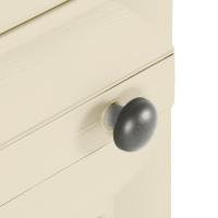 vidaXL Armario de plástico diseño madera blanco angora 40x43x164 cm - details 4