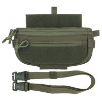 Bolsa De Hombro Compacta Para Cinturón Integrada Con Chaleco De Porta Placa Para Airsoft En MC Negro Verde De Rango Café - details 10