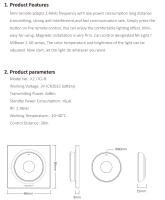 MiBoxer K2 2.4G Mini Control Remoto De Temperatura De Color Panel Ajustable Dimmer Inalámbrico Para Lámparas/Controladores ABS 1 Año De Garantía - details 5