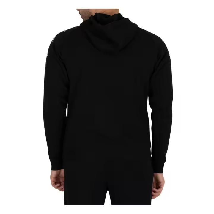 Sudadera Kappa Kortus Negro Blanco Hoodie 3114Fmw-A02 - 1