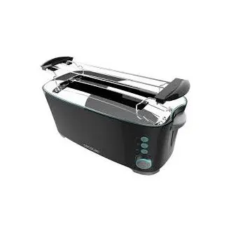 Cecotec 2185 Toast&Taste Extra B Tostadora de pan con capacidad para dos tostadas. 1000 W de potencia y 7 posiciones de tostado función descongelar y función recalentar. - 1