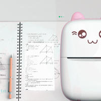 Mini Impresora Térmica Portátil | Bluetooth/USB | 57x25mm Ancho de Impresión | Incluye 5 Rollos de Papel + 3 Rollos de Papel de Color + 5 Rollos de Película | Batería de 1200mAh | Para Notas Escolares y Errores - details 4