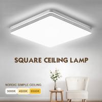 Lámpara De Techo LED Cuadrada Para Iluminación Del Dormitorio Luz Neutra Fría Y Cálida 48W 36W 24W 18W Lámpara De Techo Moderna Para Sala De Estar - details 0