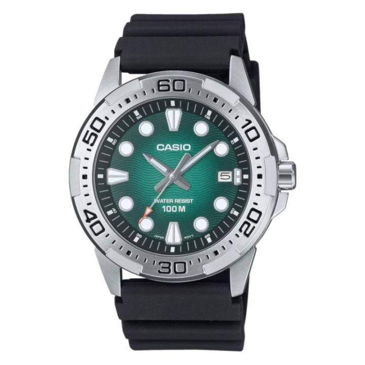 22791 | CASIO MTD-140-3AV CRO.CAUCHO ACERO 100M