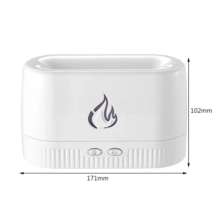 Difusor de Aceites Esenciales Efecto Llama Multicolor - Humidificador Aromaterapia Silencioso - 1