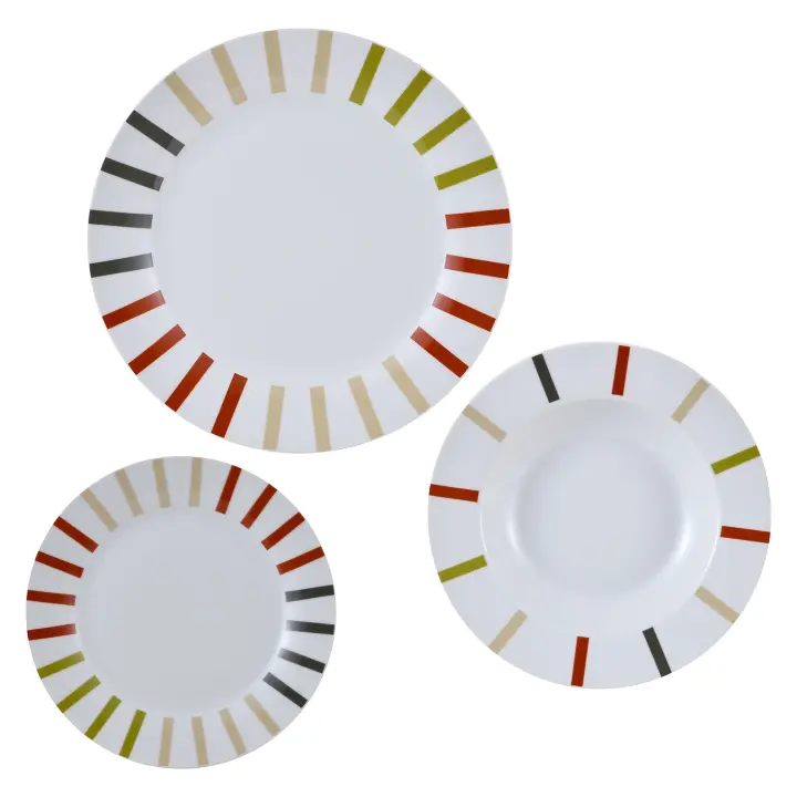 SET 12PC VAJILLA PORCELANA SAFARI - 1
