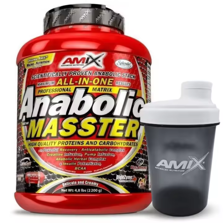 AMIX NUTRITION - CARBOHIDRATOS ANABOLIC MASSTER - 2,2 kg + SHAKER REGALO - 1
