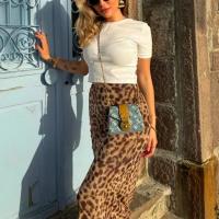 TRAF Faldas Largas de Leopardo para Mujer – Elegantes e Informales, Estilo de Moda para Fiesta u Oficina, Primavera, Verano y Otoño 2025 - details 2