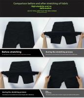 Pantalones cortos de Yoga para mujer con bolsillos laterales Fitness Running elásticos ajustados de secado rápido pantalones de cinco cuartos 2046 ropa deportiva - details 3