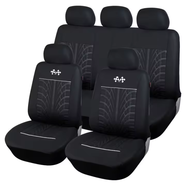 Mov-Funda universal para asiento de coche para todas las estaciones, funda de asiento bordada prensada en caliente, cojín de asiento - 1