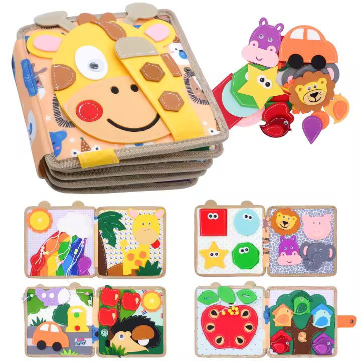 De Tela Suave 3D Educational Book Para Bebés Juguete Montessori De Primeros Años Desarrollo Cognitive Colorido Y Educational Para Niños - 1