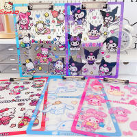 Pad De Escritura Sanrio Hello Kitty Cinnamoroll Kuromi My Melody A4 Con Clip De Colores Impresión De Prueba Accesorio Para Cosplay - details 1
