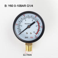 Gauge De Presión Y60 0-1.6Mpa 0-230PSI Para Filtro De Piscina Medidor De Presión De Agua Para Compresor De Aire Y Bomba De Aire Piezas De Repuesto - details 8