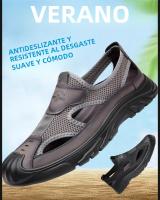 Sandalias De HENGBAHE Para Hombre Estilo Nuevo Cómodas Y Livianas Con Suela Gruesa Y Material De Malla Tipo De Sandalia De Envío Al Tobillo Zapatos Casuales - details 2