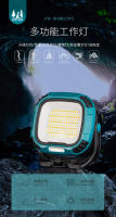 Nueva luz de trabajo COB con carga tipo C, iluminación exterior, reflector, luz LED portátil para acampar - details 0